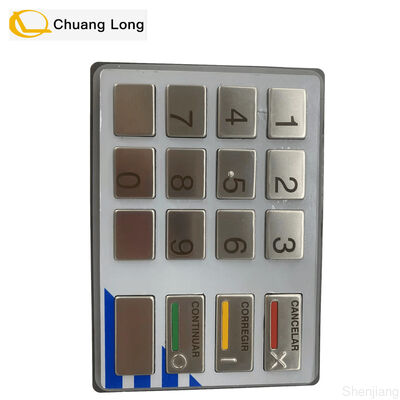 49216680764E Diebold ATM Diebold Opteva EPP5 BSC LGE ST STL النسخة الإسبانية لوحة مفاتيح Diebold EPP 5 لوحة مفاتيح 49-216680-764E