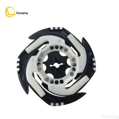 أجزاء ماكينة الصراف الآلي Wincor Nixdorf Plastic XE Left Stacker عجلة سوداء ماكينة الصراف الآلي حصالة على شكل حيوان 1750046771 01750046771