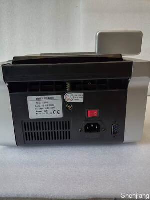 آلة عد النقود والكشف عن الأموال JUNUO C05 باللون الأسود مع شاشة LED