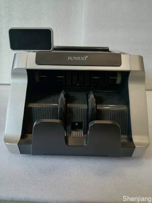 آلة عد النقود والكشف عن الأموال JUNUO C05 باللون الأسود مع شاشة LED