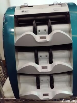 آلة فرز الأوراق النقدية من بنك كيسان، كاشف عد النقود، أزرق مع شاشة LED، ذكي K3 S16E01-3659