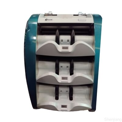 آلة فرز الأوراق النقدية من كيسان كاشف عداد النقود الأزرق الذكي K3 S16E01-3659